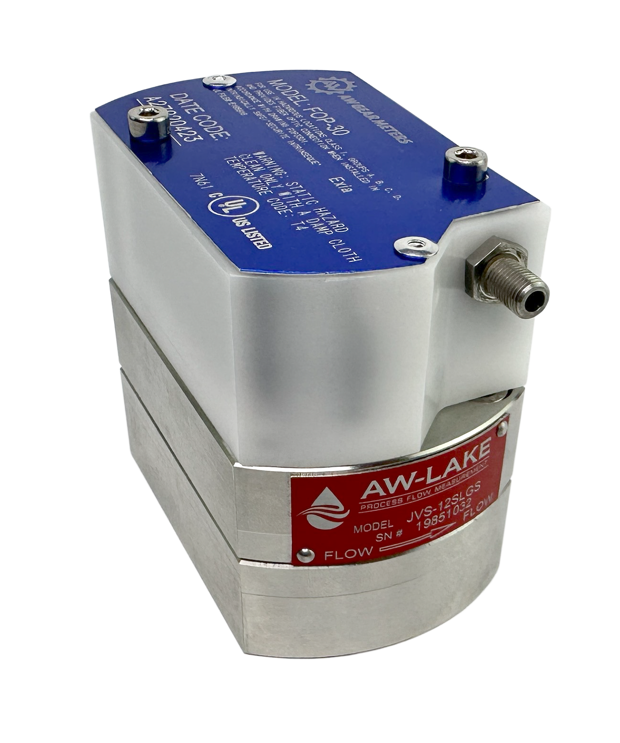 Compact PD flow meter for tight spaces and robotic arms