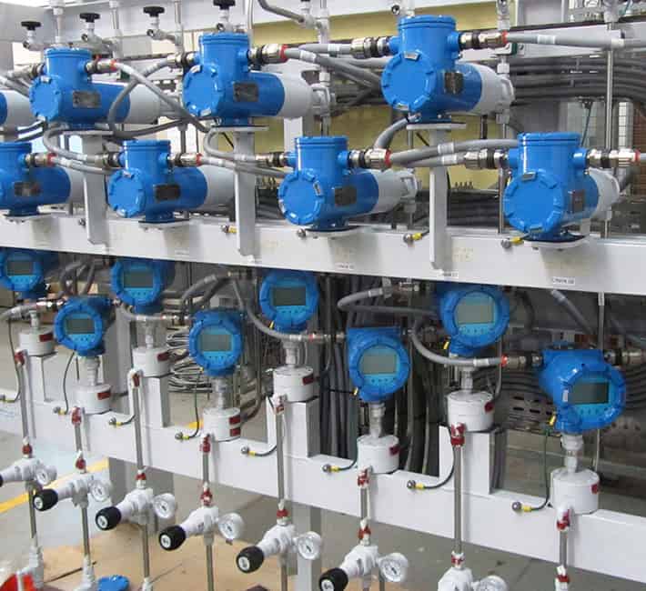 Flow meters in chemical injection skid for offshore oil and gas