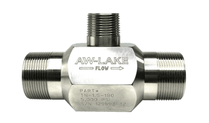 Turbine flow meter image showing precision measurement device for fluid flow monitoring.