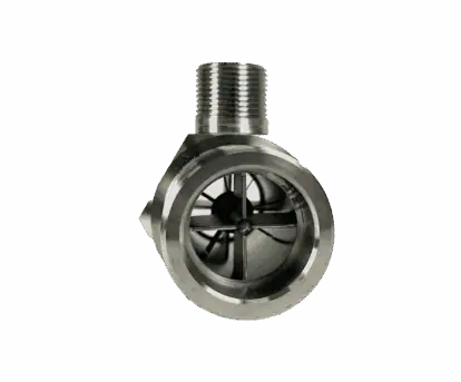 stainless steel roto blades front view of TG gas turbine flow meter by AW-Lake.